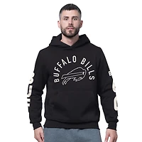 Sweat à capuche en polaire noir pour homme des Buffalo Bills