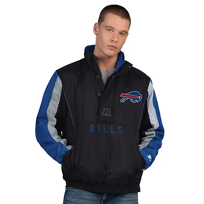 Men's Starter  Black Buffalo Bills Thursday Night Gridiron Half-Zip Jacket