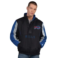 Men's Starter  Black Buffalo Bills Thursday Night Gridiron Half-Zip Jacket