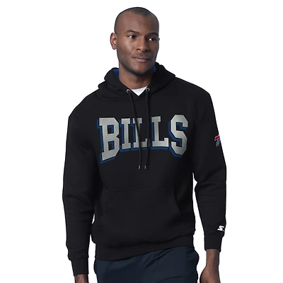 Men's Starter Black Buffalo Bills Thursday Night Gridiron Hoodie