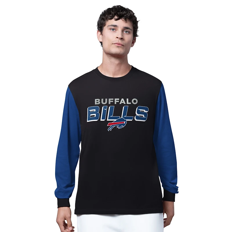 Men's Starter Black Buffalo Bills Thursday Night Gridiron Long Sleeve T-Shirt