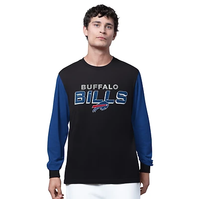 Men's Starter Black Buffalo Bills Thursday Night Gridiron Long Sleeve T-Shirt