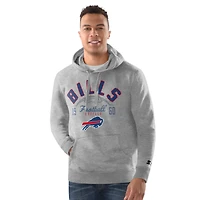 Sweat à capuche gris chiné Starter pour homme des Buffalo Bills