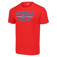 T-shirt graphique à imprimé en maille pour homme, équipe des Buffalo Bills, rouge