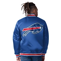 Men's Starter  Royal/Red Buffalo Bills Closer Reversible Satin Full-Snap Jacket