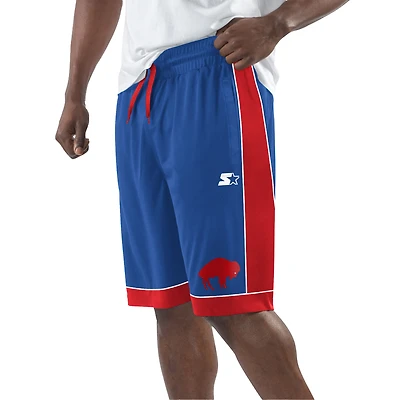 Short préféré des fans vintage Buffalo Bills Starter Royal/Rouge pour hommes