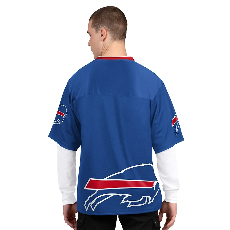 Men's Starter  Royal/White Buffalo Bills Short Sleeve & Long T-Shirt Combo Pack