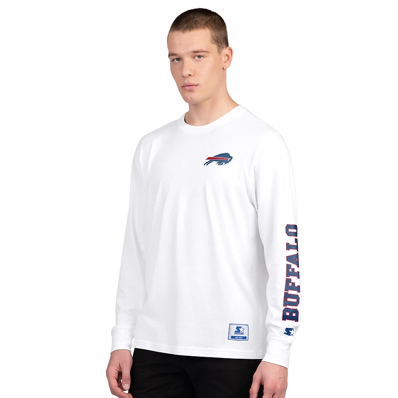 Men's Starter  Royal/White Buffalo Bills Short Sleeve & Long T-Shirt Combo Pack