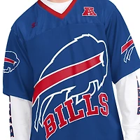 Men's Starter  Royal/White Buffalo Bills Short Sleeve & Long T-Shirt Combo Pack
