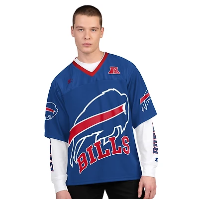 Men's Starter Royal/White Buffalo Bills Short Sleeve & Long T-Shirt Combo Pack