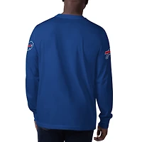 Men's Starter Royal Buffalo Bills Clutch Hit Long Sleeve T-Shirt