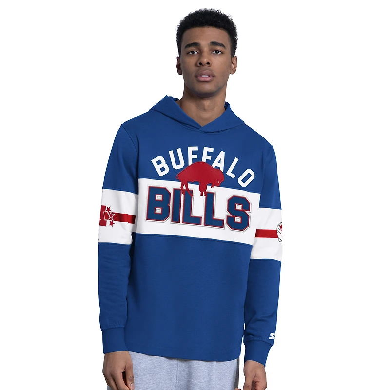 Men's Starter  Royal Buffalo Bills Fullback Jersey Hoodie