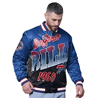 Men's Starter Royal Buffalo Bills Pass Rush Varsity Full-Snap Jacket