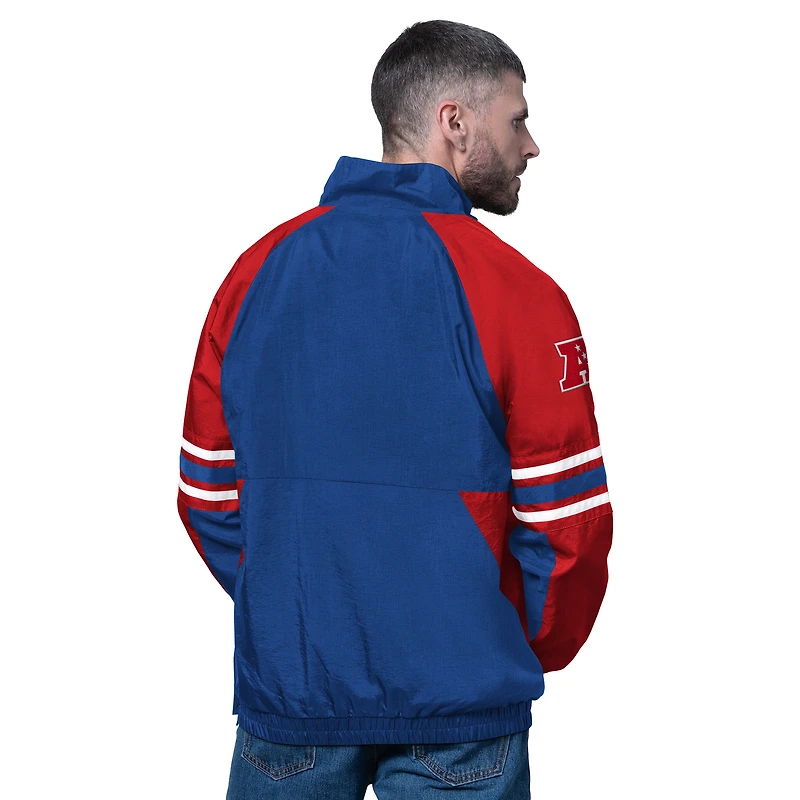 Men's Starter Royal Buffalo Bills Prospect Half-Zip Pullover