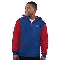 Sweat à capuche zippé pour homme Starter Royal Buffalo Bills Thursday Night Gridiron