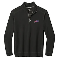 Men's Tommy Bahama  Black Buffalo Bills Sport Tobago Half-Zip Pullover