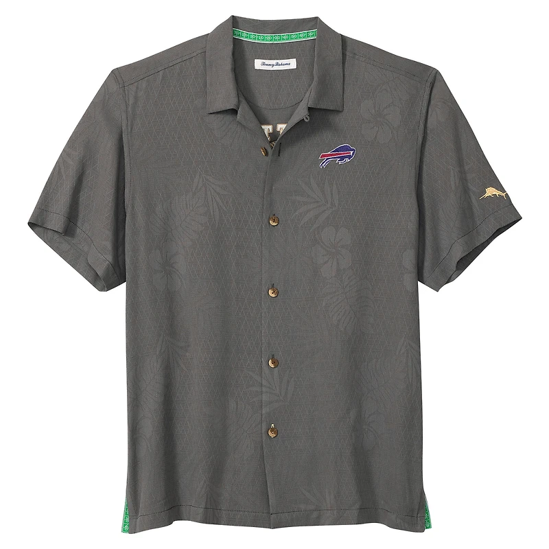 Men's Tommy Bahama  Gray Buffalo Bills Catch of the Day IslandZone Button-Up Shirt