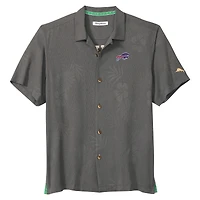 Men's Tommy Bahama  Gray Buffalo Bills Catch of the Day IslandZone Button-Up Shirt