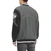 Men's Tommy Hilfiger Gray Buffalo Bills Gunner Full-Snap Varsity Jacket