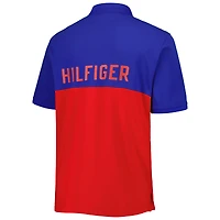 Polo Tommy Hilfiger rouge/royal Buffalo Bills color block pour homme