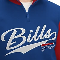 Sweat Tommy Hilfiger Homme Royal/Rouge Buffalo Bills Aiden Quarter-Zip