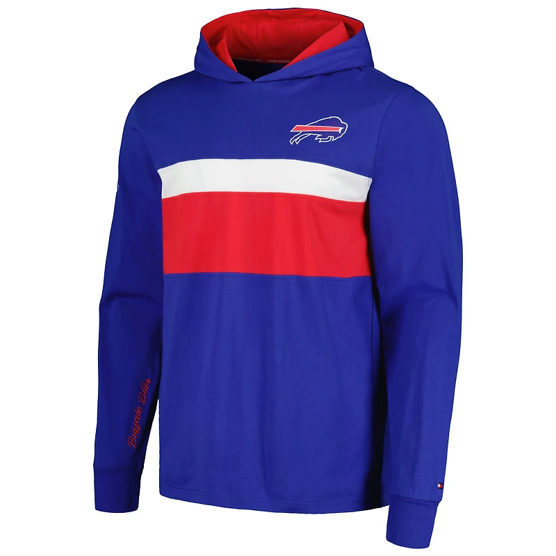 T-shirt à capuche manches longues Tommy Hilfiger Royal Buffalo Bills Morgan pour hommes