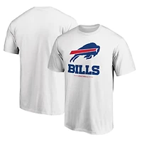 Men's  White Buffalo Bills Team Lockup T-Shirt