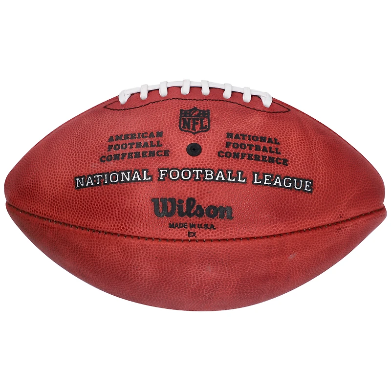Ballon de football professionnel Wilson Duke dédicacé par Mitchell Trubisky Buffalo Bills