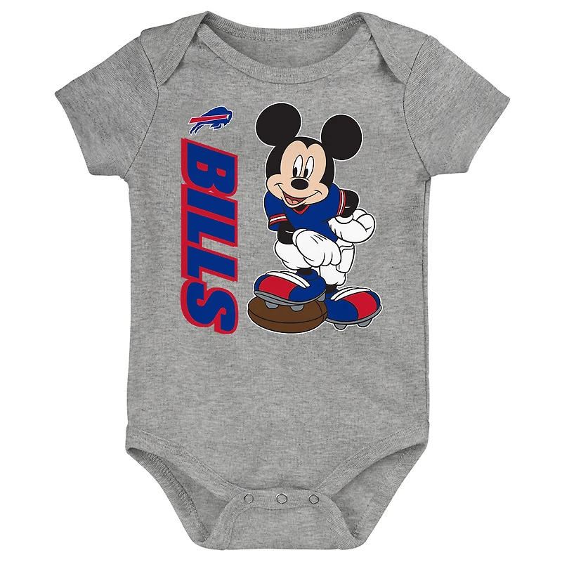 Newborn & Infant Buffalo Bills 3-Peat 3-Pack Bodysuit Set