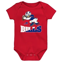 Newborn & Infant Buffalo Bills 3-Peat 3-Pack Bodysuit Set