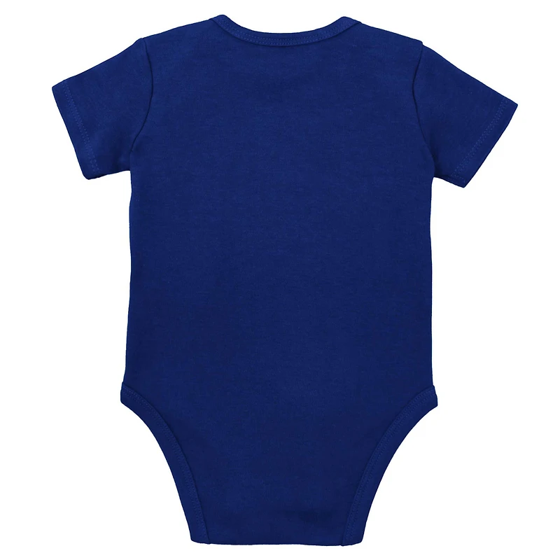 Newborn & Infant Mitchell Ness Red/Royal Buffalo Bills Throwback Big Score Bodysuit, Bib Bootie Set