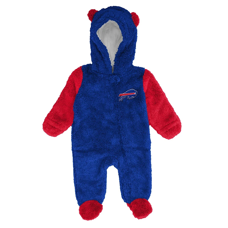 Newborn & Infant Outerstuff Royal Buffalo Bills Stay Napping Fleece Bunting Full-Zip Sleeper