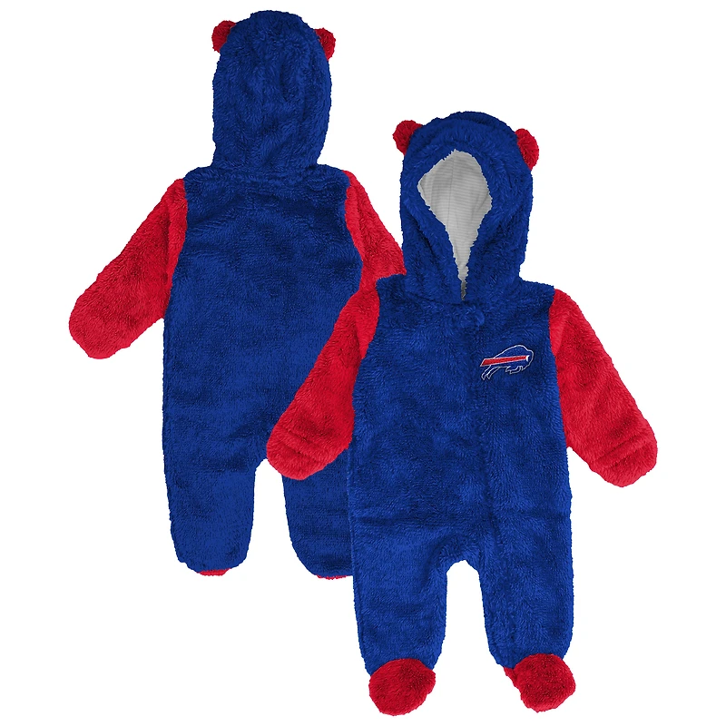 Newborn & Infant Outerstuff Royal Buffalo Bills Stay Napping Fleece Bunting Full-Zip Sleeper