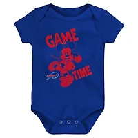 Ensemble body trois pièces Disney Game Time pour nouveau-né et nourrisson, royal/rouge/gris, Buffalo Bills