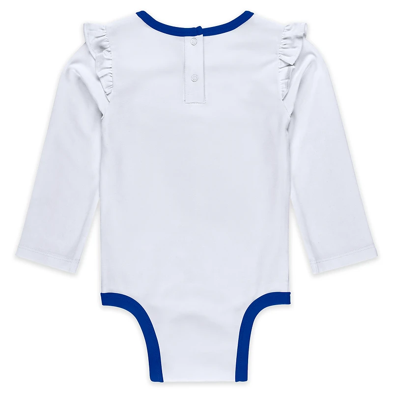 Newborn & Infant WEAR by Erin Andrews Buffalo Bills Three-Piece Long Sleeve Bodysuit, Tutu and Sweatpants Set