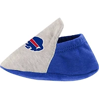 Nouveau-né Heather Grey/Royal Buffalo Bills All Dolled Up Ensemble trois pièces body, jupe et chaussons