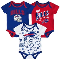 Newborn Outerstuff Buffalo Bills All Day Play Three-Piece Bodysuit Set