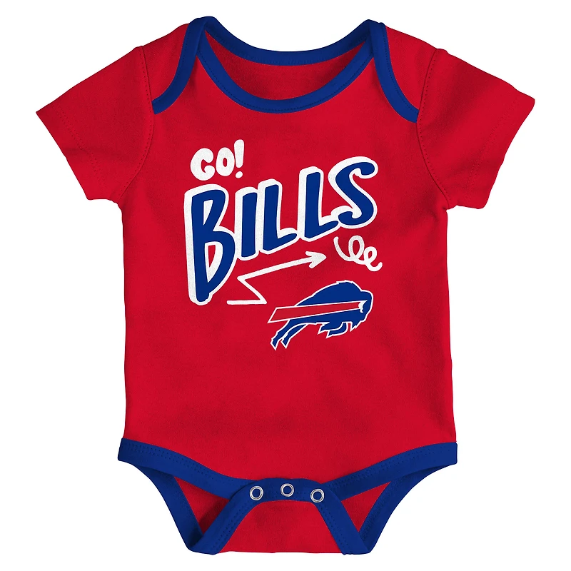 Newborn Outerstuff Buffalo Bills All Day Play Three-Piece Bodysuit Set