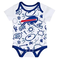 Newborn Outerstuff Buffalo Bills All Day Play Three-Piece Bodysuit Set