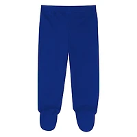 Newborn Outerstuff Royal Buffalo Bills Little Champ Three-Piece Long Sleeve Bodysuit, Pants and Cuffed Hat Set