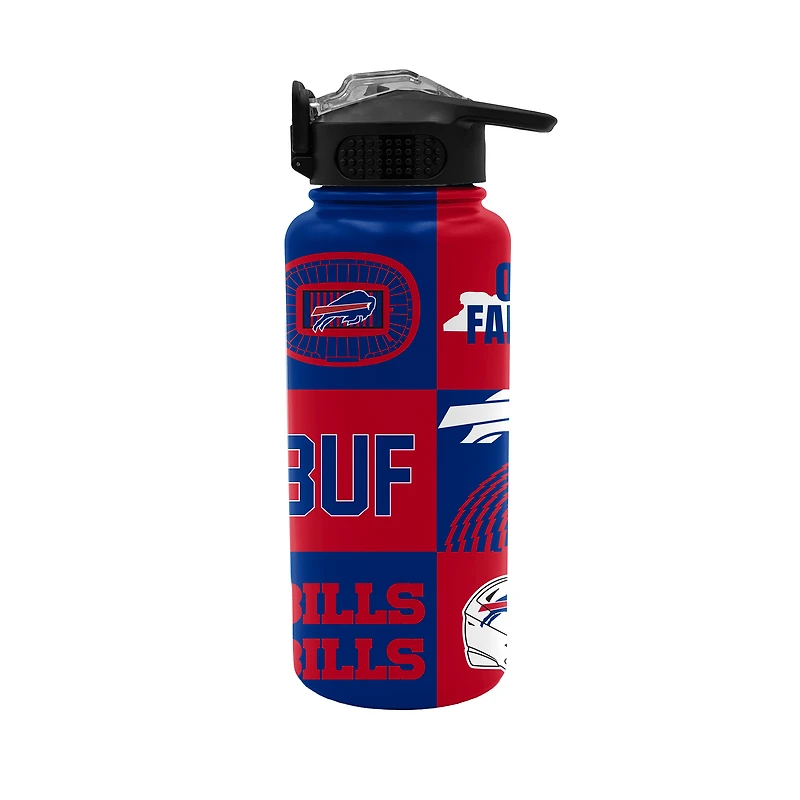 Gourde Pegasus Buffalo Bills 946 ml (32 oz) avec slogan local et bouchon à pression