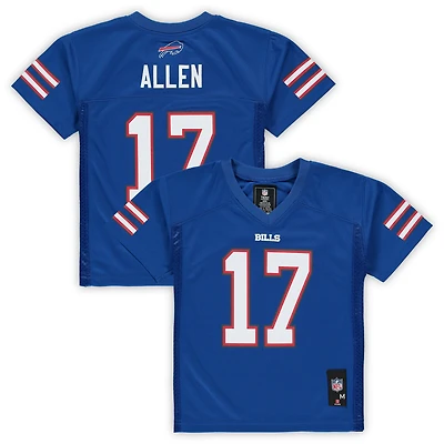 Maillot de joueur réplique des Royal Buffalo Bills Josh Allen pour enfants d'âge préscolaire