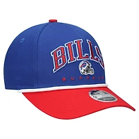Casquette ajustable New Era Royal/Red Buffalo Bills Arch COOLERA 9FORTY A-Frame M-Crown pour enfant d'âge préscolaire