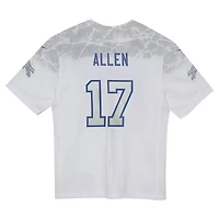 Maillot Nike Josh Allen blanc de la collection Rivalries 2025 pour enfants d'âge préscolaire