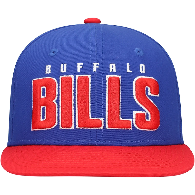 Casquette Snapback Royal/Red Buffalo Bills Lock Up pour enfants d'âge préscolaire