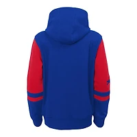 Sweat à capuche entièrement zippé pour enfants Royal Buffalo Bills Stadium préscolaire