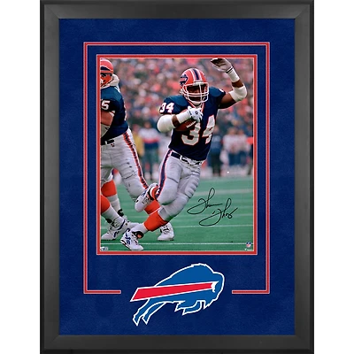 Photographie encadrée de luxe autographiée par Thurman Thomas des Buffalo Bills, 16" x 20"