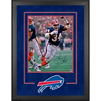 Photographie encadrée de luxe autographiée par Thurman Thomas des Buffalo Bills, 16" x 20"
