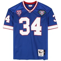 Maillot authentique bleu autographié Mitchell & Ness des Buffalo Bills de Thurman Thomas