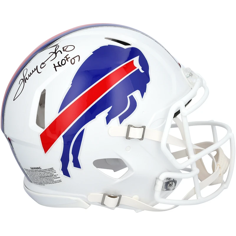 Thurman Thomas Buffalo Bills Autographed Riddell Speed Authentic Helmet with "HOF 07" Inscription